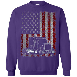 Trucker T-shirt Truck Driver American Flag