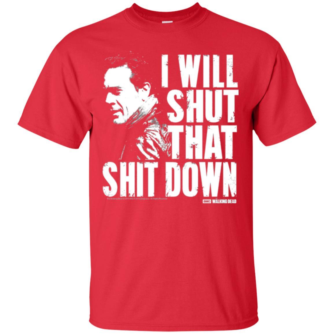 Film T-shirt I Shut That Shit Down Red