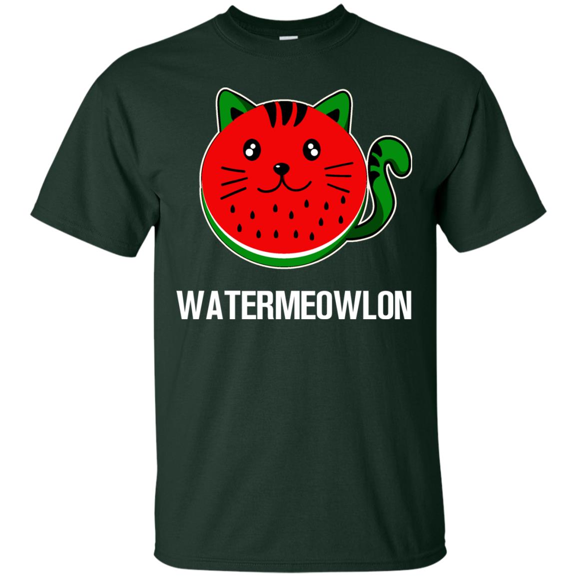 Watermeowlon Funny Summer Melon Fruit Shirt Forest