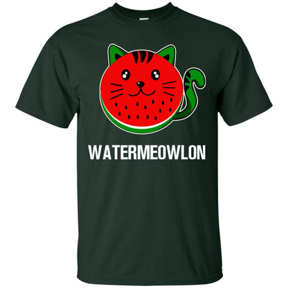 Watermeowlon Funny Summer Melon Fruit Shirt Forest