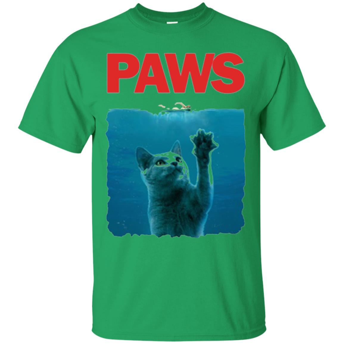 Cat Lover T-shirt Paws Kitten Meow Parody Irish Green