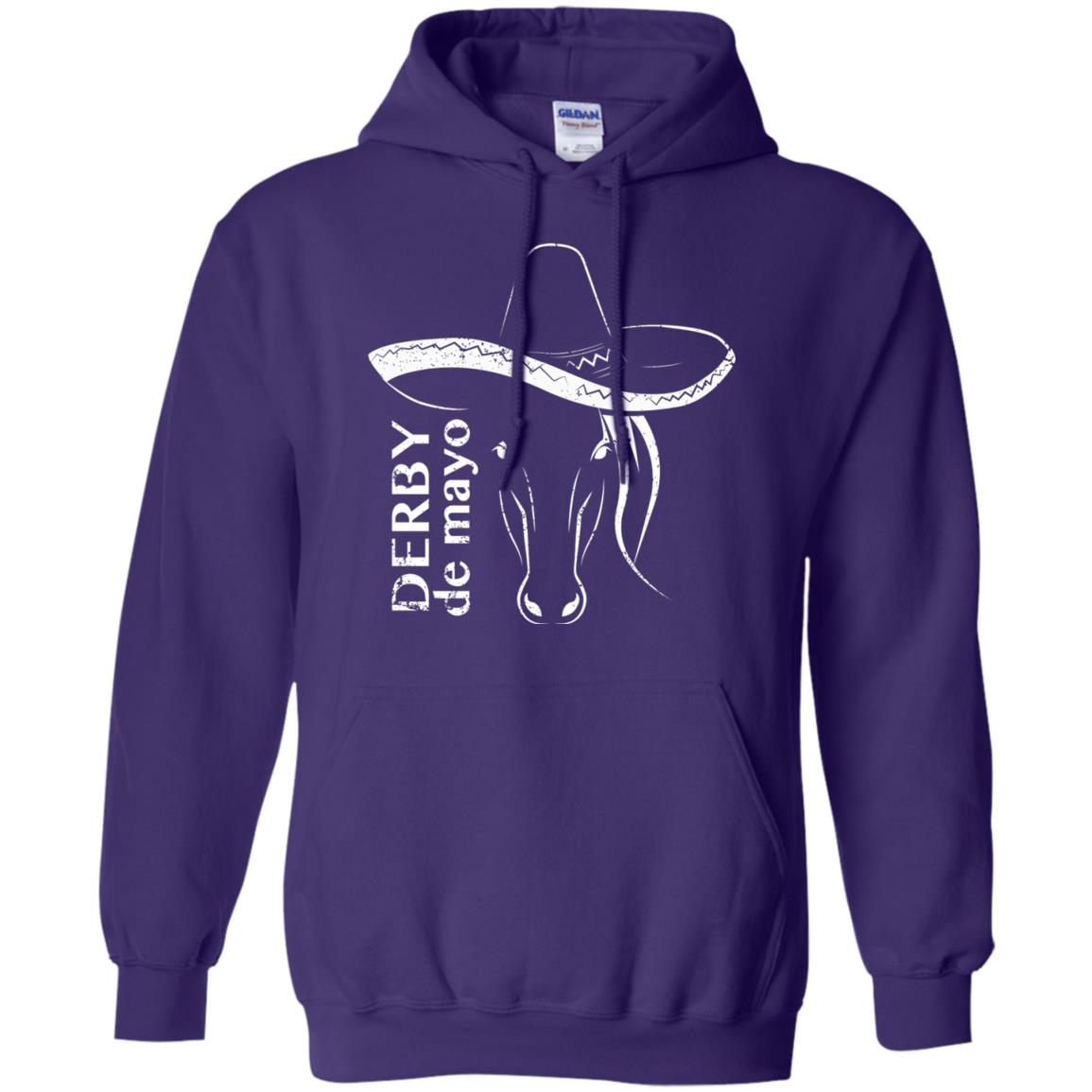 Derby De Mayo Sombrero Horse Race Shirt Purple