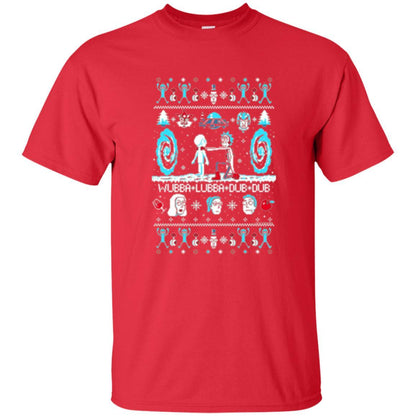 Rick And Morty T-shirt Build A Snowmorty Red