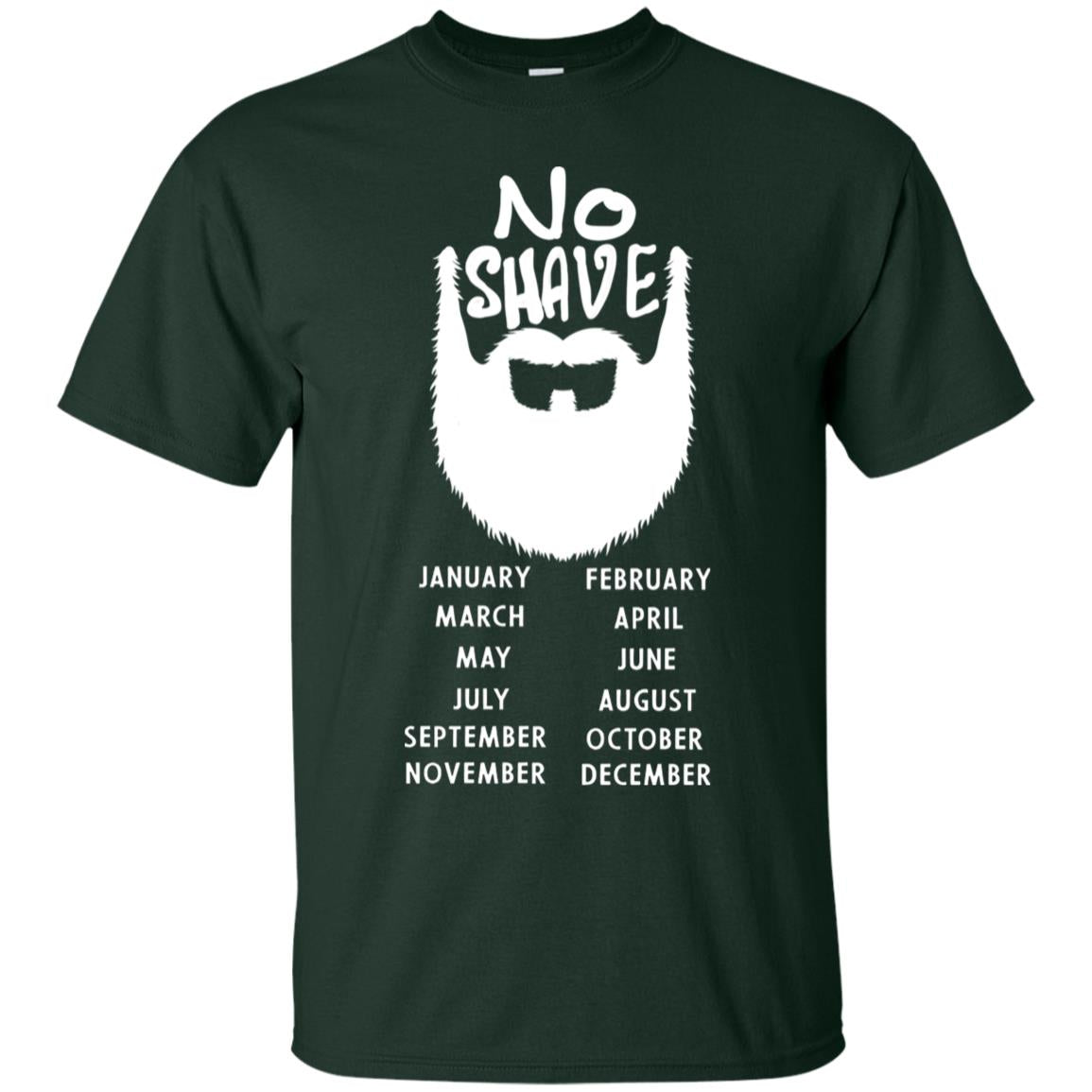 No Shave November Beard Shirt For Mens Forest