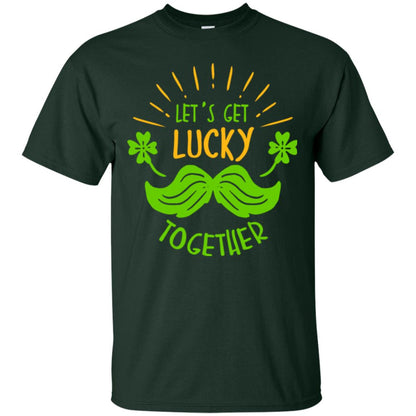 Saint Patrick's Day T-shirt Let's Get Lucky Together Forest