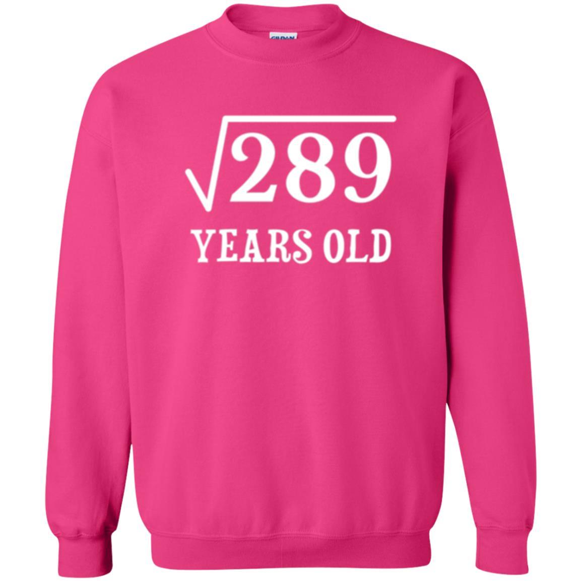 Brithday T-shirt Square Root Of 289 Heliconia