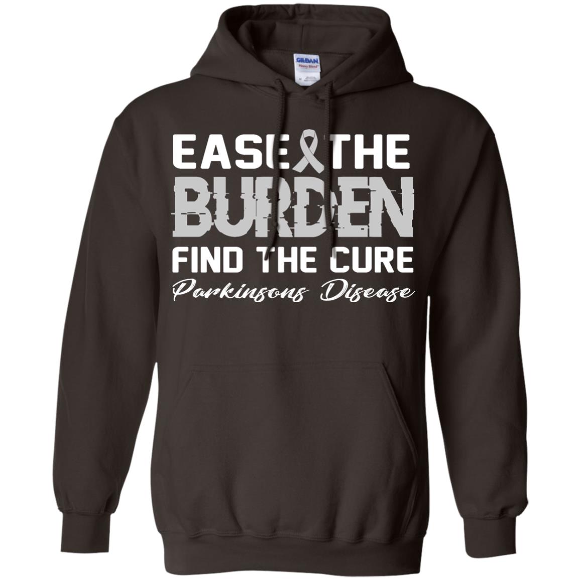 Ease The Burden Find The Cure Parkinson's Awareness T-shirt Dark Chocolate