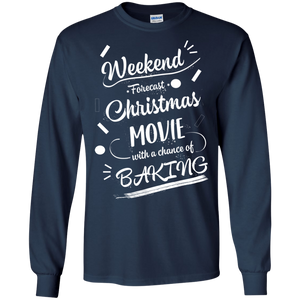 Christmas T-shirt Weekend Forecast Christmas Movie With A Chance Of Baking