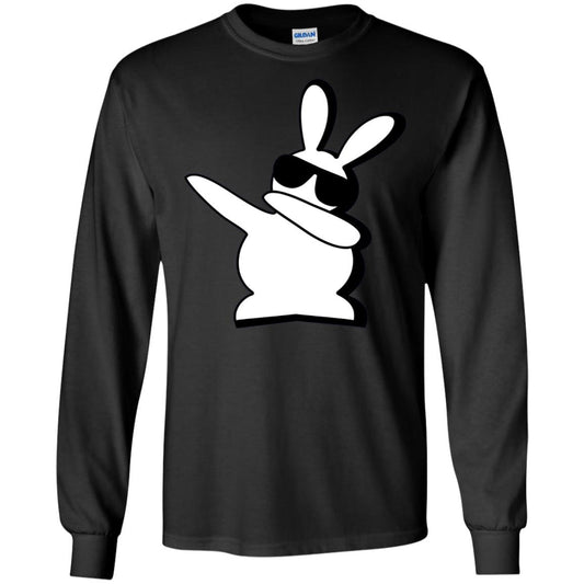 Dabbing Hip Hop Bunny Easter Dab Rabbit Dance T-shirt Black