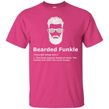 Funny Uncle T-shirt Bearded Funkle Heliconia
