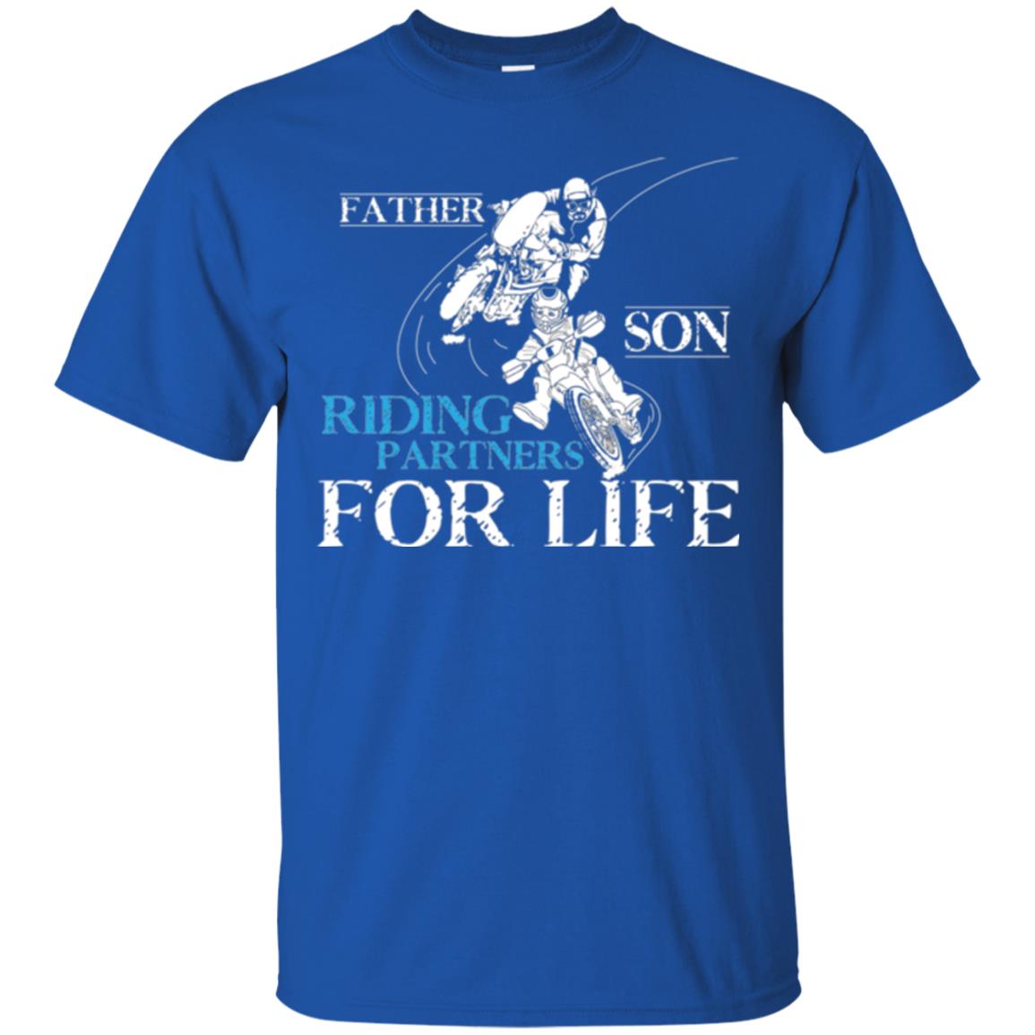 Motocross T-shirt Father Son Riding Partners For Life Royal