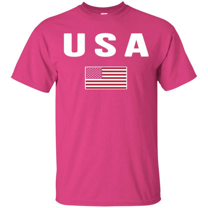 American Flag Us America United States T-shirt Heliconia
