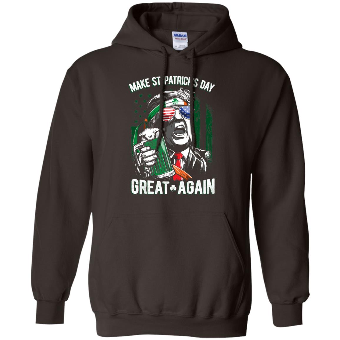 Make St Patricks Day Great Again Trump Leprechaun T-shirt Dark Chocolate