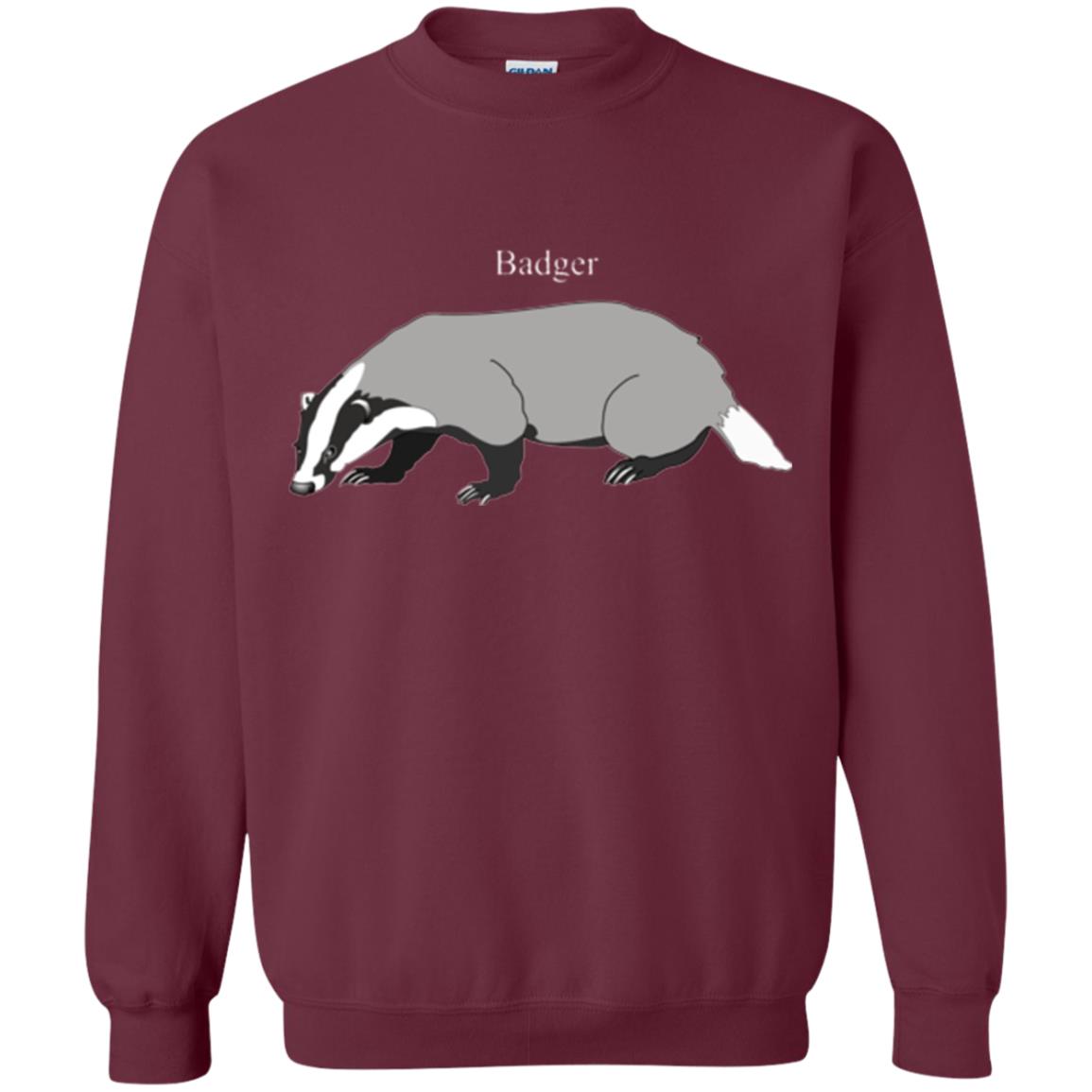 Fierce Badger T-shirt Maroon
