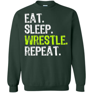 Wrestling T-shirt Eat Sleep Wrestle Repeat