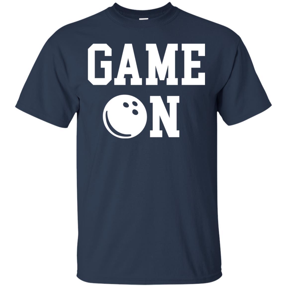Bowler T-shirt Game On Bowling T-shirt Navy