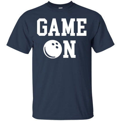 Bowler T-shirt Game On Bowling T-shirt Navy