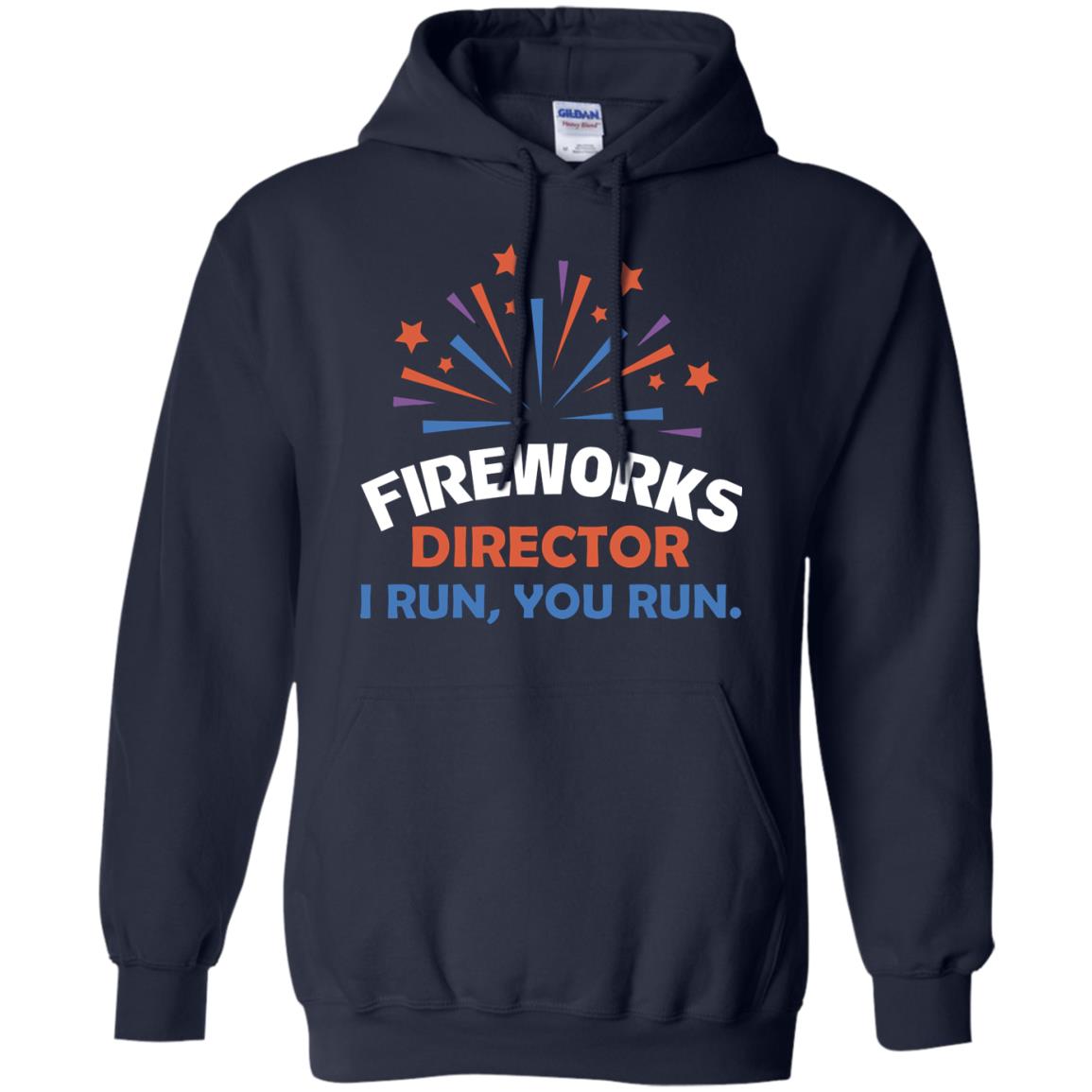 Fireworks Director I Run You Run Shirt Navy