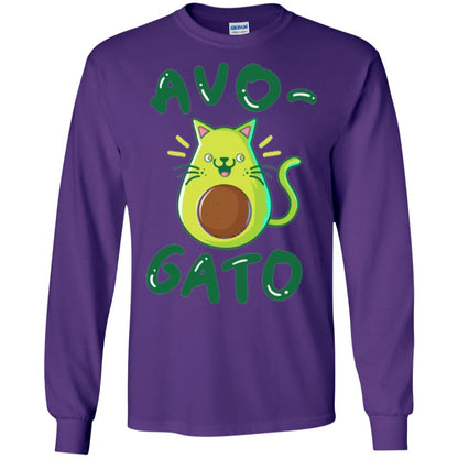 Cat Lovers T-shirt Avocado Avogato Purple