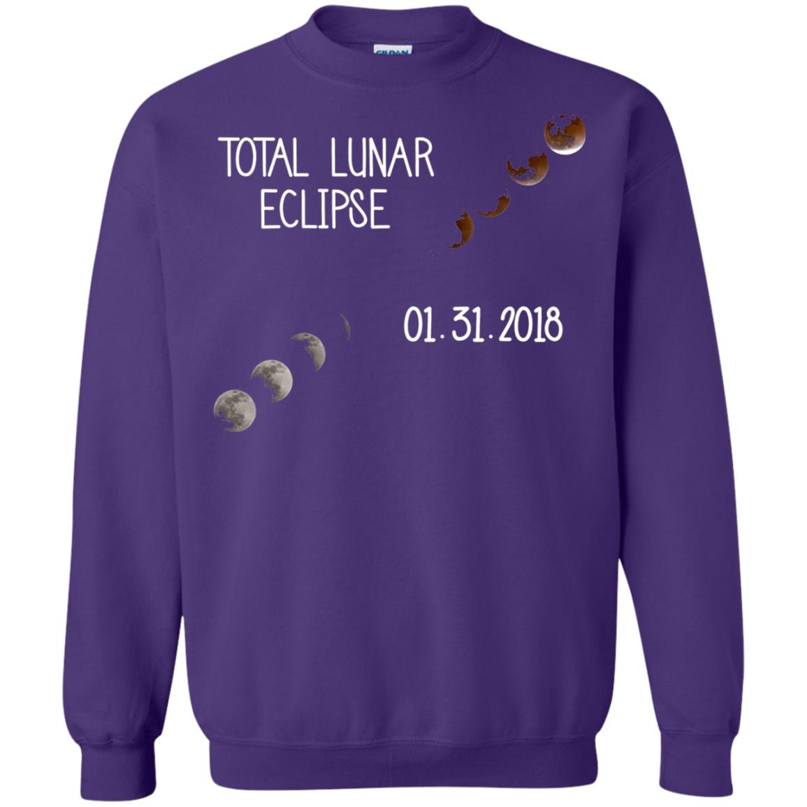 Total Lunar Eclipse 01-31-2018 Celebration Shirt Purple