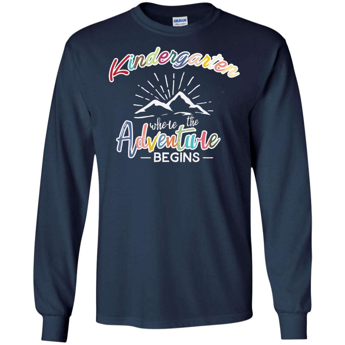 Kindergarten Where The Adventure Begins Shirt Navy