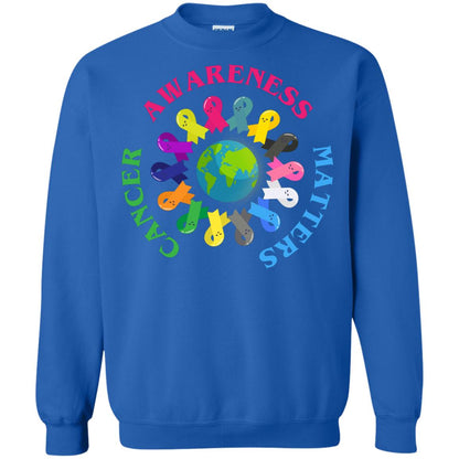 All Cancer Ribbons For All Cancer Awareness T-shirt Royal