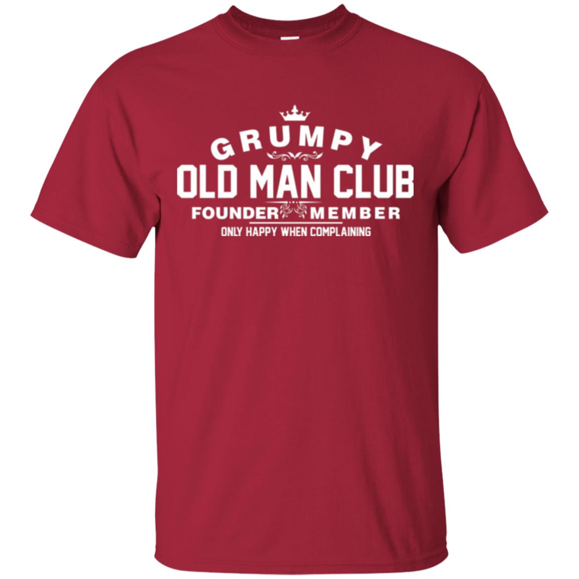 Grumpy Old Man Club Founder Member T-shirt Cardinal