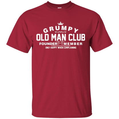 Grumpy Old Man Club Founder Member T-shirt Cardinal