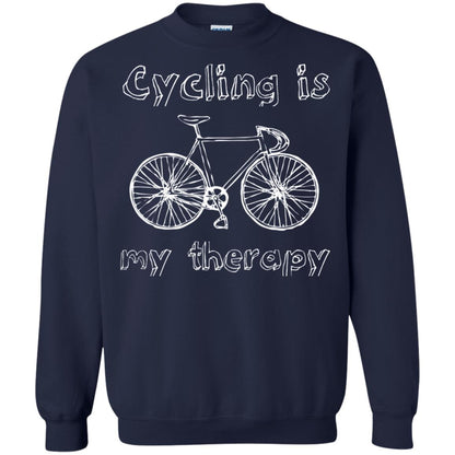 Cycling Is My Therapy Spin Class T-shirt Navy