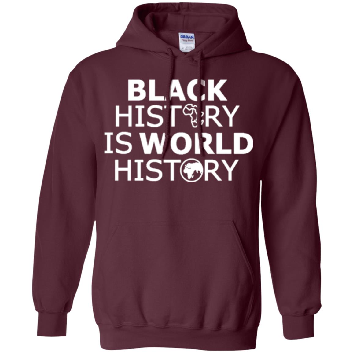 Black History Is World History T-shirt Maroon