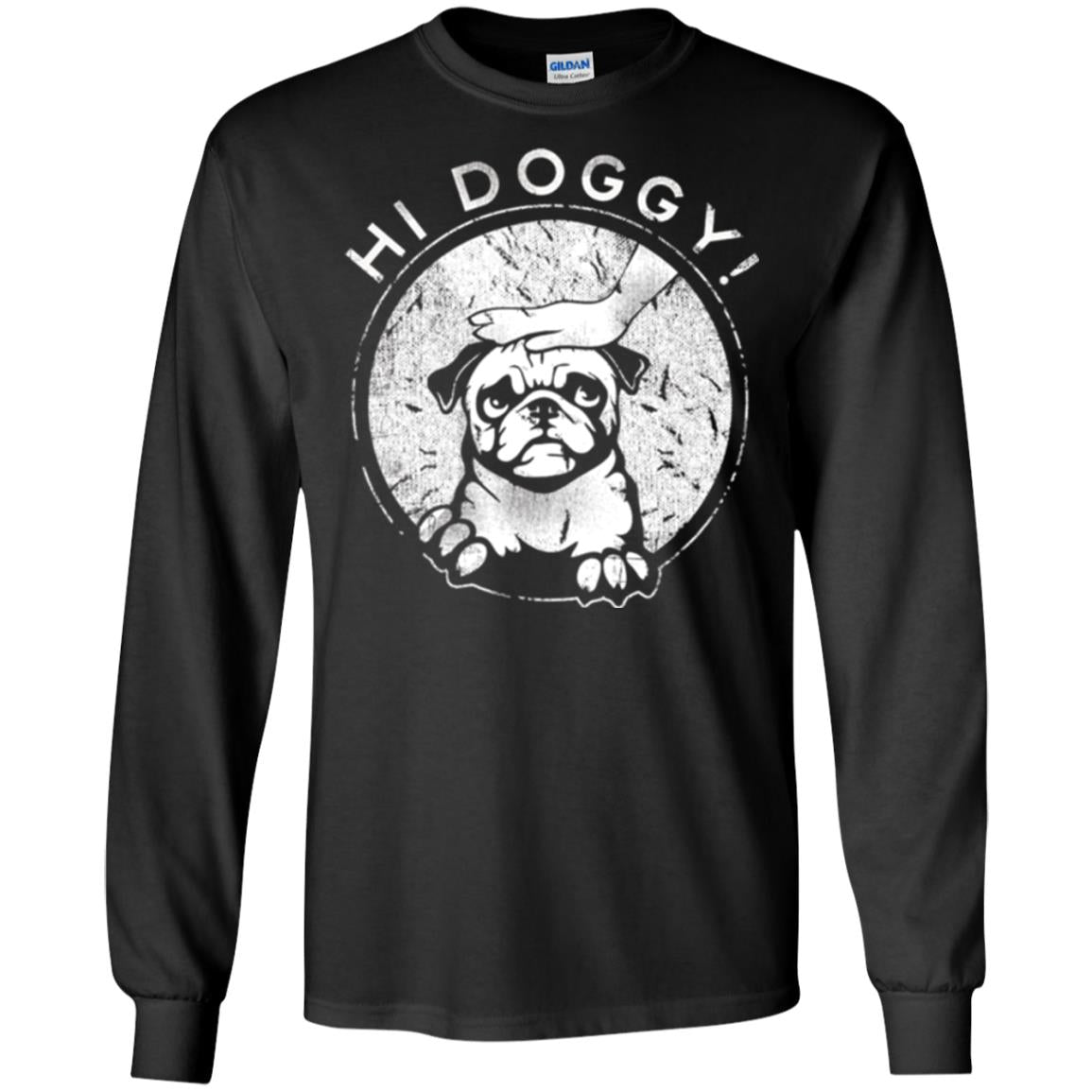 Dog Lovers T-shirt Hi Doggy Black