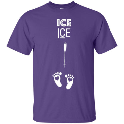 Ice Ice Surprise Baby Pregnancy Announcement T-shirt Purple
