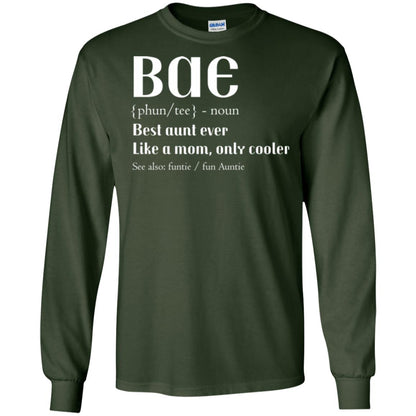Bae Best Aunt Ever Shirt Forest Green