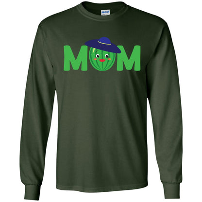 Mom Watermelon Funny Summer Melon Fruit Shirt For Mommy Forest Green