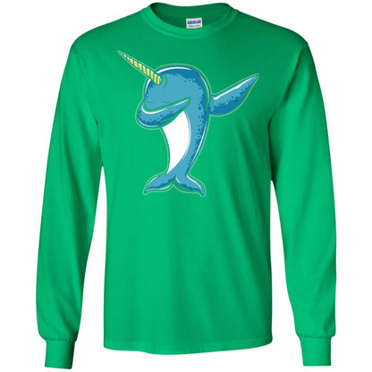 Dabbing Narwhal T-shirt Irish Green