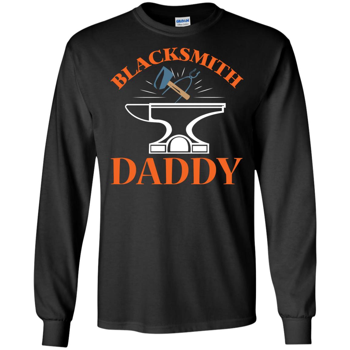 Blacksmith Daddy Happy Father's Day Shirt Black