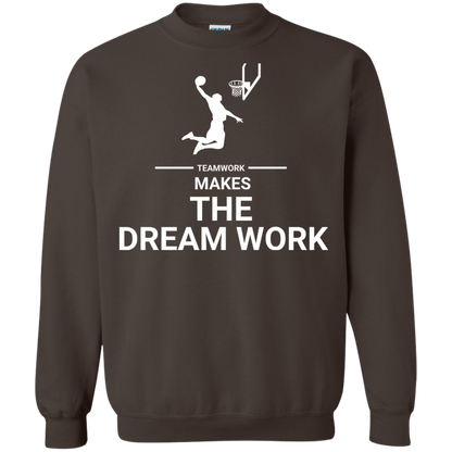 Basketball T-shirt Teamwork Makes The Dream Work Dark Chocolate