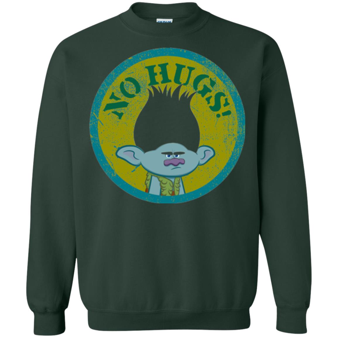 Dream Works_ Trolls No Hugs T-shirt Forest Green