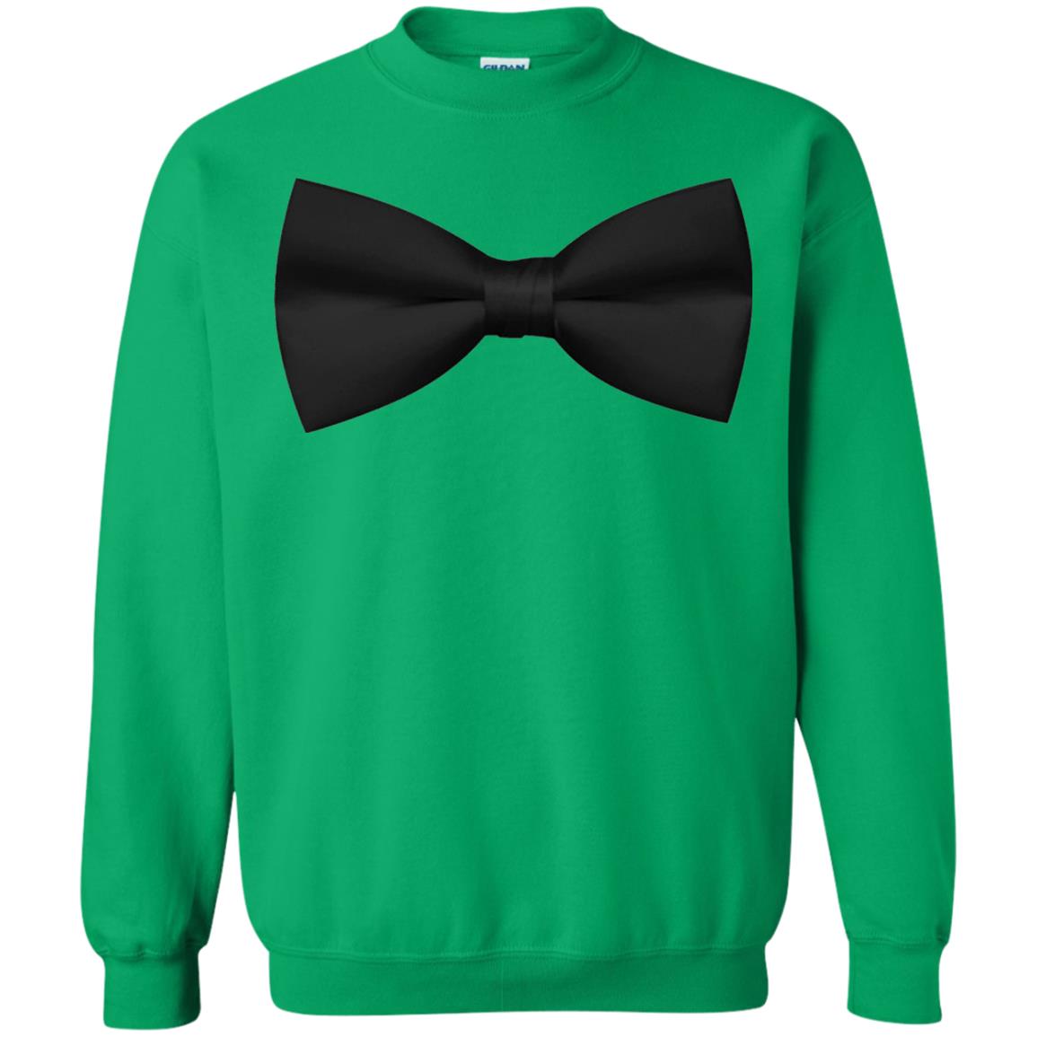Big Black Bow Tie Tee Shirt Irish Green