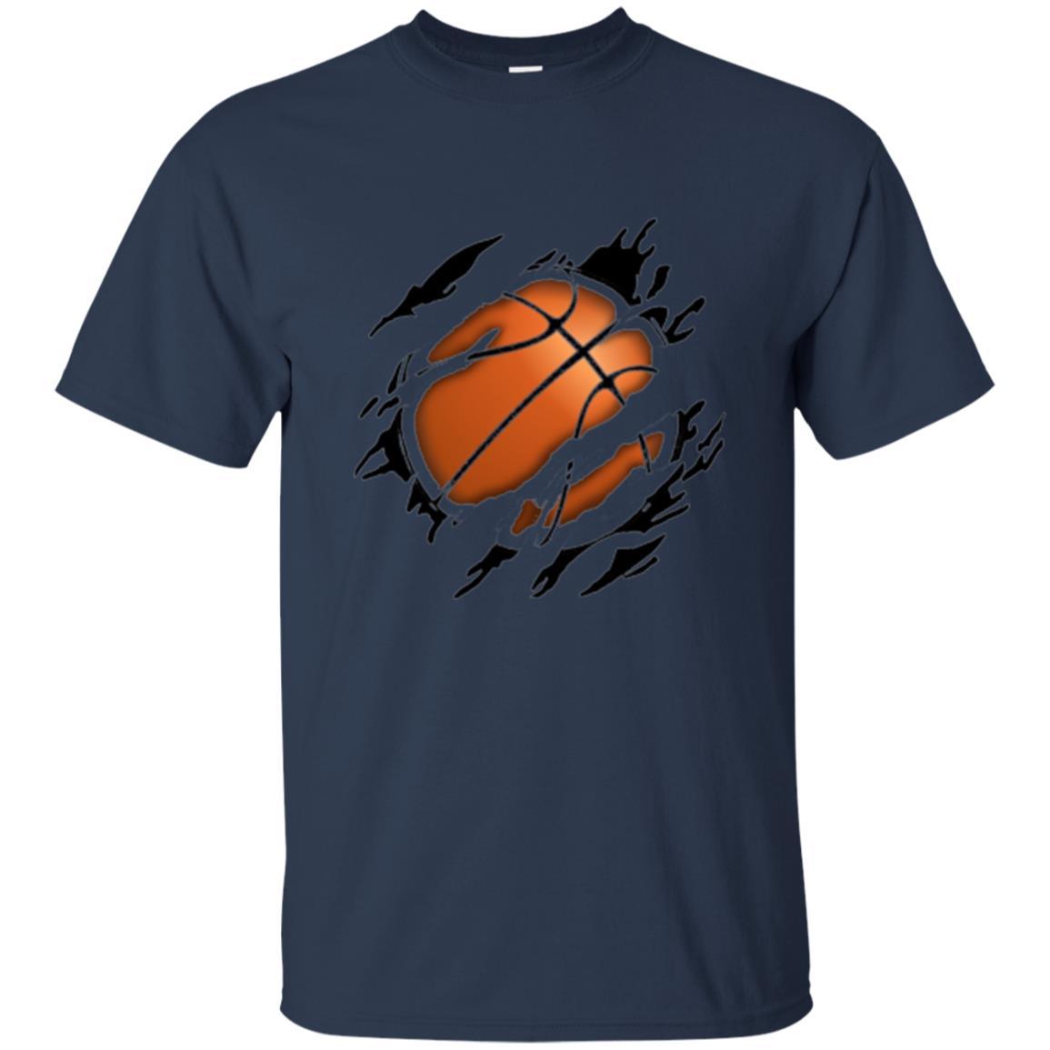 Basketball Lover T-shirt Basketball In Me Navy