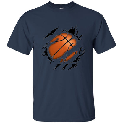 Basketball Lover T-shirt Basketball In Me Navy