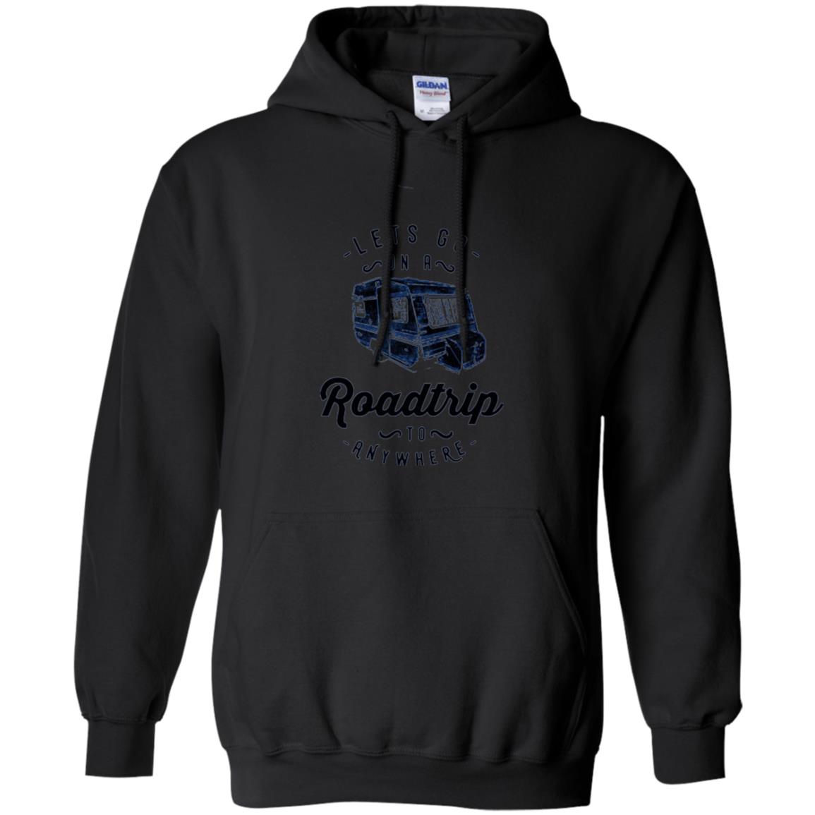 American Roadtrip T-shirt Let_s Go On A Roadtrip To Anywhere Black