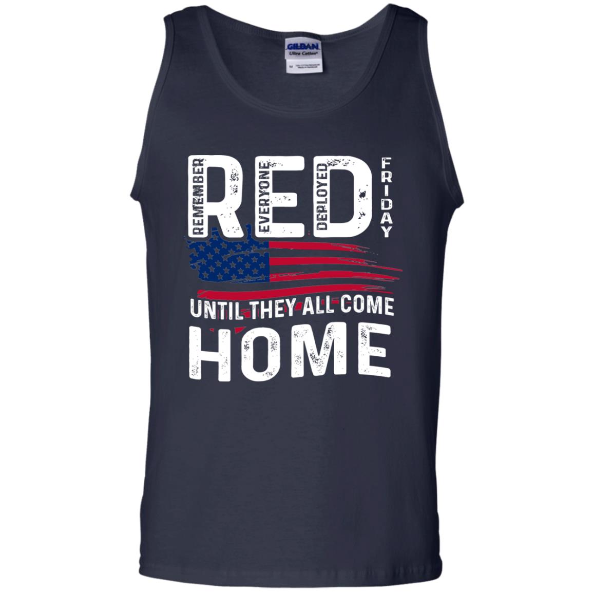 Nation Wear Red Day T-shirt Red Friday Until They All Come Home Navy