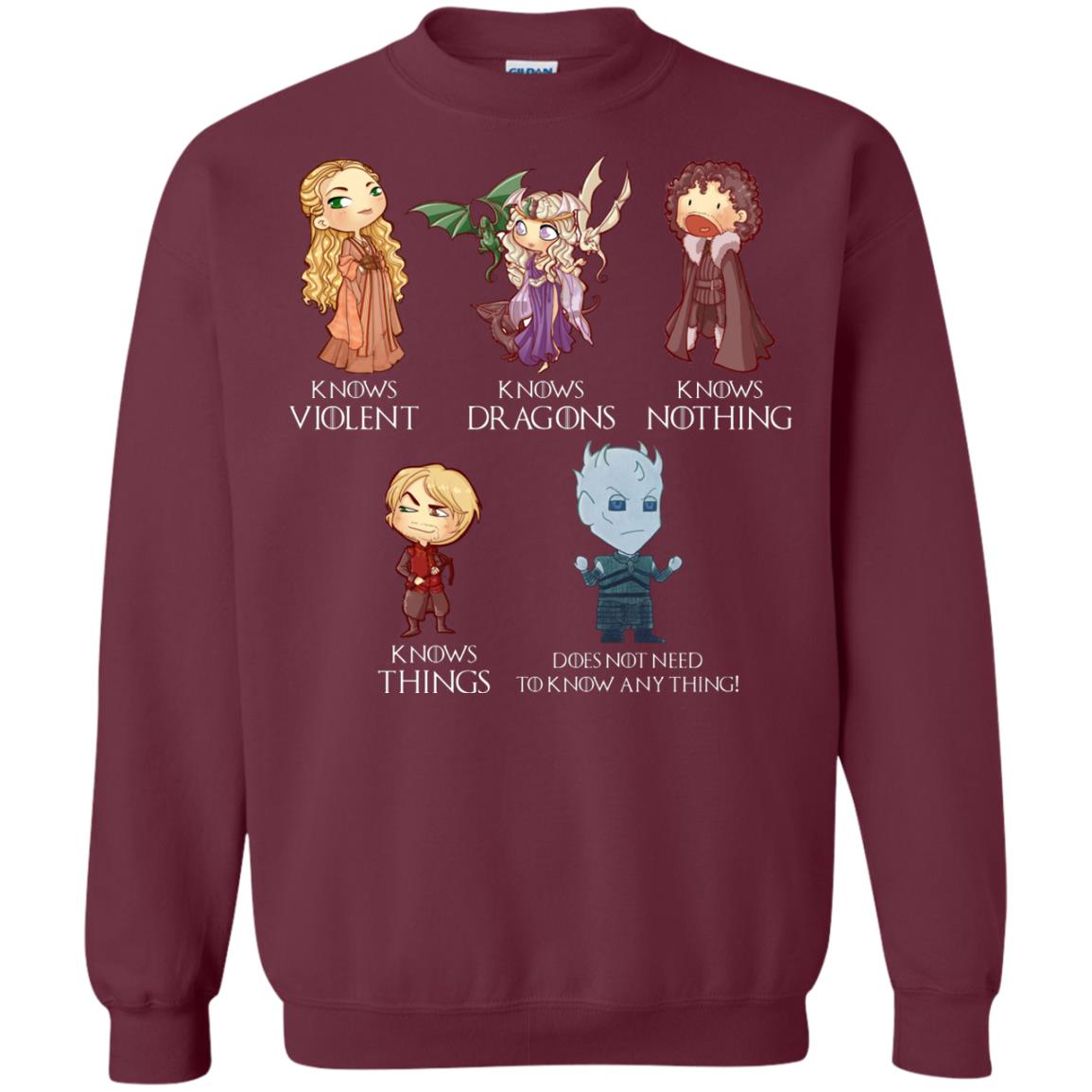 Know Something Game Of Thrones Fan T-shirt Maroon