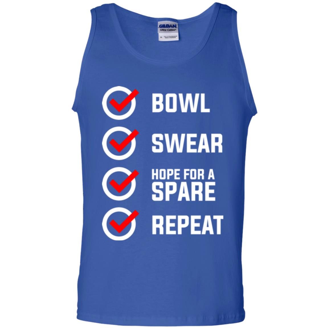 Bowling Lover T-shirt Bowl Swear Hope For A Spare Repeat Royal