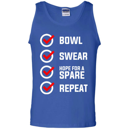 Bowling Lover T-shirt Bowl Swear Hope For A Spare Repeat Royal