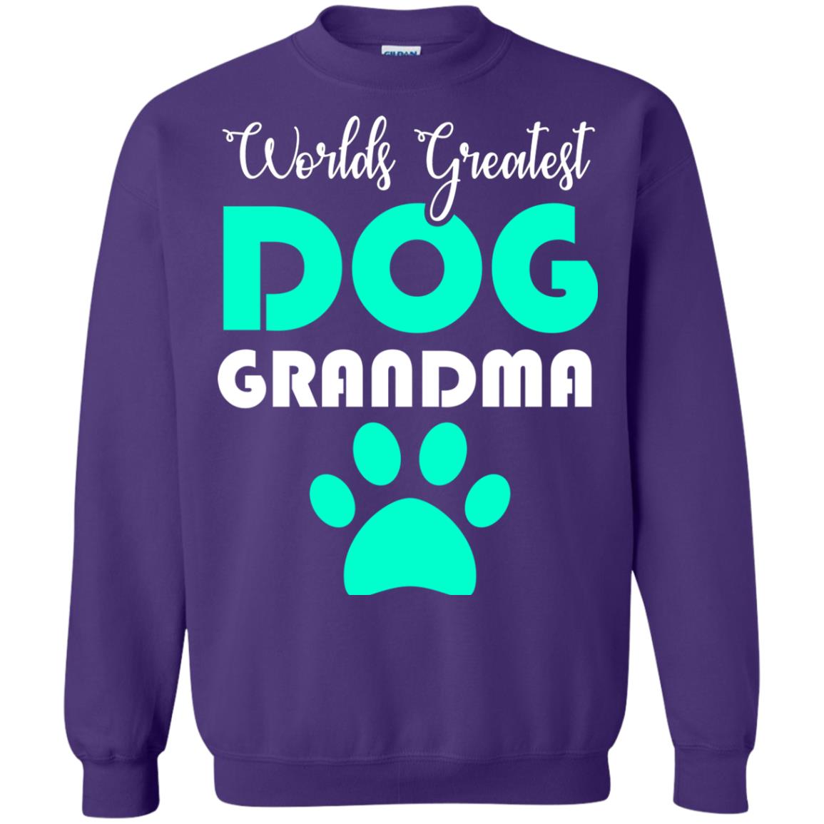 Worlds Greatest Dog Grandma Gift Shirt For Nana Purple