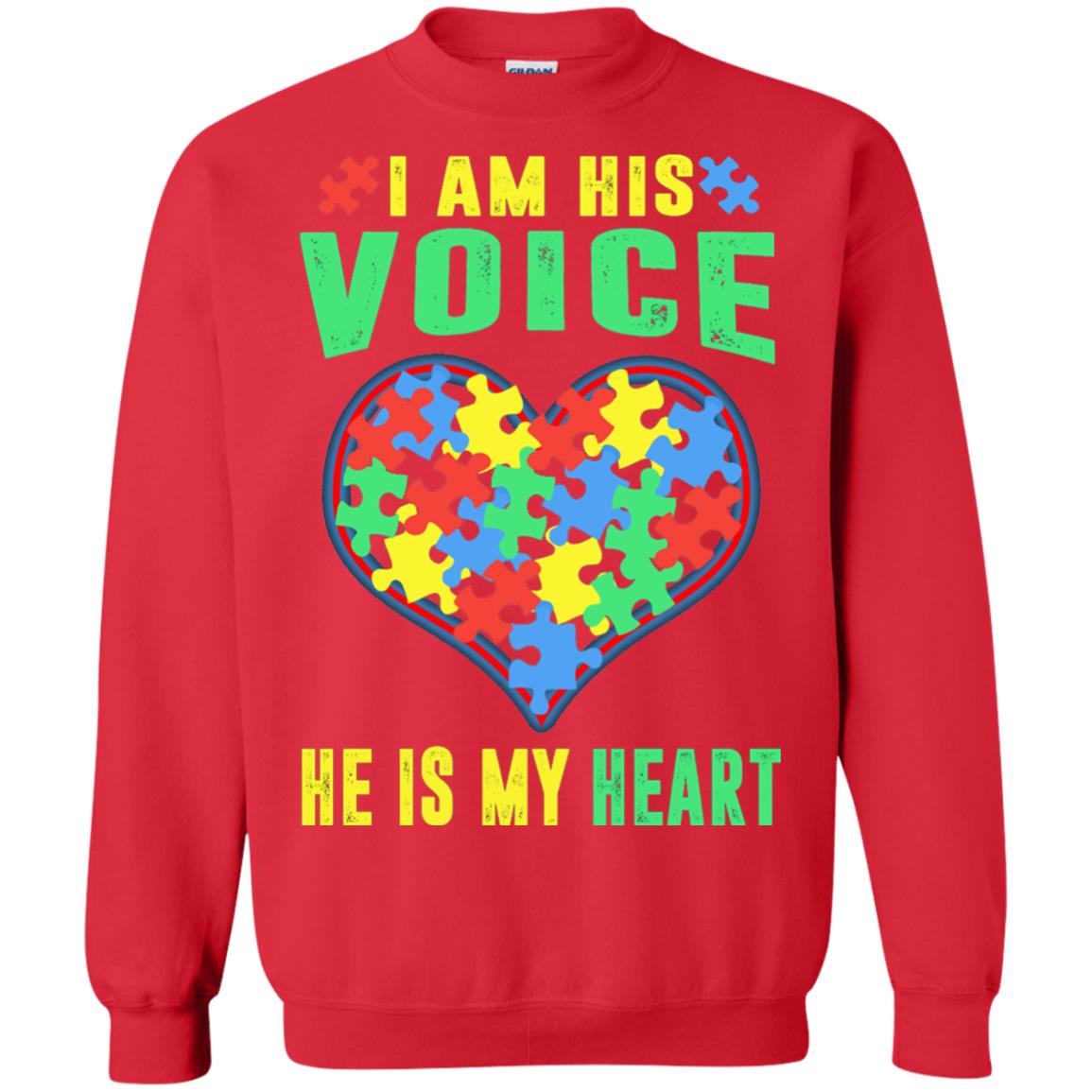 Autism Awareness Shirt He Is My Heart Red