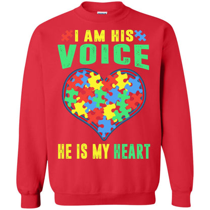 Autism Awareness Shirt He Is My Heart Red
