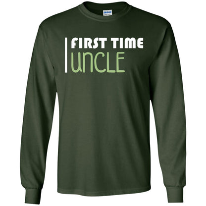First Time Uncle New Uncle Shirt Forest Green